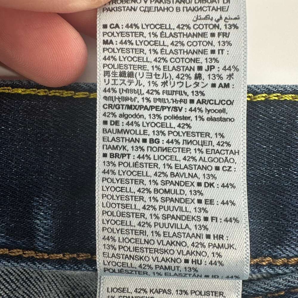 Banana Republic Traveler Jeans Mens 32x30 Blue Denim Straight Leg Slim Fit - Picture 7 of 10